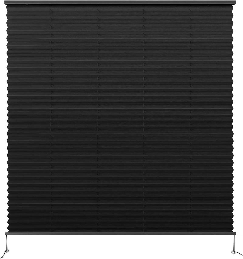 Dulepax RV Blinds - Pleated Shades, 38" W x 38" L Black RV Window Shades for Camper, Travel Trailers, Motorhome's Window - Image 1
